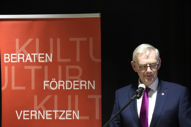 Landrat Dr. Heiko Blume, Vorsitzender des Lüneburgischen Landschaftsverbandes, beim Parlamentarischen Abend am 26.01.2026 (c) ALLviN Astrid Vettel 