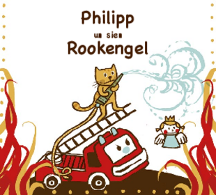 "Freedag is Plattdag" 2021, Minibilderbuch "Philipp un sien Rookengel", herausgegeben vom Forum Brandrauchprävention e.V., Illustrationen © Judith Drews, Text © Nina Neef "Freedag is Plattdag" 2021, Minibilderbuch "Philipp un sien Rookengel", herausgegeben vom Forum Brandrauchprävention e.V., Illustrationen © Judith Drews, Text © Nina Neef