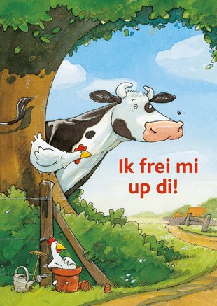 "Ik frei mi up di!", Postkarte "Freedag ist Plattdag" 2024, Gestaltung: graphia-design.de nach "Lieselotte lauert", Bilderbuch von Alexander Steffensmeier, Fischer Sauerländer, 2013. "Ik frei mi up di!", Postkarte "Freedag ist Plattdag" 2024, Gestaltung: graphia-design.de nach "Lieselotte lauert", Bilderbuch von Alexander Steffensmeier, Fischer Sauerländer, 2013.