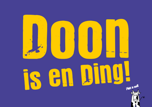 "Doon is en Ding!" Postkarte "Freedag is Plattdag" 2026, Gestaltung: graphia-design.de