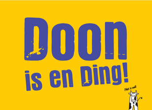 "Doon is en Ding!", Postkarte "Freedag is Plattdag" 2026, Gestaltung: graphia-design.de