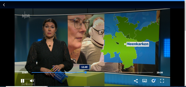 Screenshot der NDR-Ausstrahlung © Inga Seba-Eichert