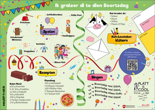 "Freedag is Plattdag", Lernkarte 2025, Gestaltung: graphia-design.de