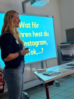 Einführung in die Plattdeutsch-Vermittlung in den Sozialen Medien von Lisa Wrogemann.