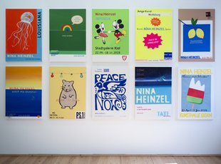 Zehn Bilder aus der Serie „Ich arbeite an meiner Karriere“.